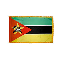 Mozambique Indoor Nylon Flag with Fringe