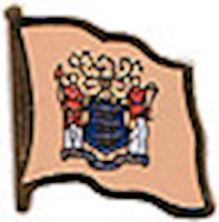 New Jersey Flag Lapel Pin