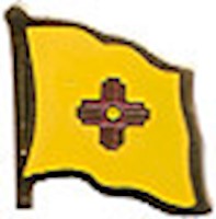 New Mexico Flag Lapel Pin