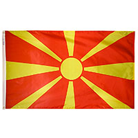 North Macedonia Outdoor Nylon Flag