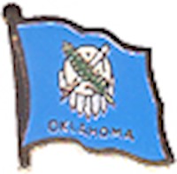 Oklahoma Flag Lapel Pin