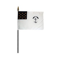 Rhode Is. Regiment 4 Inch (in) Height x 6 Inch (in) Length Desktop Flag