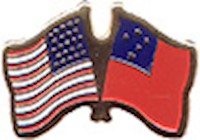 Samoa/United States of America (USA) Friendship Pin