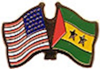 Sao Tome & Principe/United States of America (USA) Friendship Pin