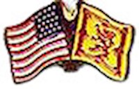 Scotland Rampant Lion/United States of America (USA) Friendship Pin
