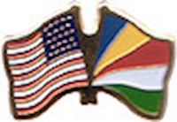 Seychelles/United States of America (USA) Friendship Pin