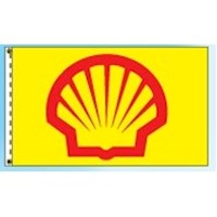 2.5 Feet (ft) Height x 3.5 Feet (ft) Length Shell Oil Dealer/Service Station Nylon Flag