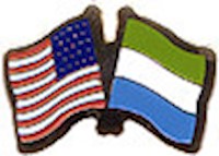 Sierra Leone/United States of America (USA) Friendship Pin