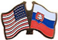 Slovak Republic/United States of America (USA) Friendship Pin