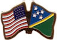 Solomon Islands/United States of America (USA) Friendship Pin