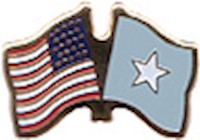Somalia/United States of America (USA) Friendship Pin