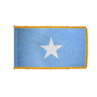 Somalia Indoor Nylon Flag with Fringe