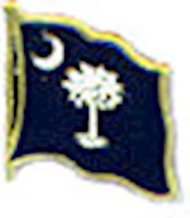 South Carolina Flag Lapel Pin
