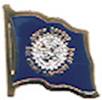 South Dakota Flag Lapel Pin