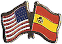 Spain/United States of America (USA) Friendship Pin