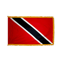 Trinidad and Tobago Indoor Nylon Flag with Fringe