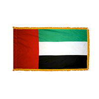 United Arab Emirates (U.A.E.) Indoor Nylon Flag with Fringe