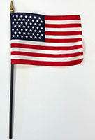 49 Star 4 Inch (in) Height x 6 Inch (in) Length United States (U.S.) Desktop Flag