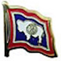 Wyoming Flag Lapel Pin