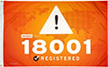 Nylon Industry Registration and Certification Outdoor Flag - ISO 18001