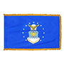 United States (U.S.) Air Force Indoor Nylon Flag with Fringe