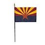 4 Inch (in) Height x 6 Inch (in) Length Arizona Nylon Desktop Flag