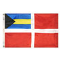 Bahamas Red Ensign Courtesy Nylon Boat Flag
