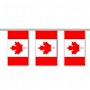 Canada, 60 Feet (ft) Pennant Polyethylene Flag String