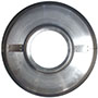 Standard Profile Split Aluminum Flash Collars with 0.60 Inch (in) Wall Thickness - Mounting Tabs