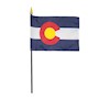 4 Inch (in) Height x 6 Inch (in) Length Colorado Nylon Desktop Flag