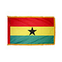 Ghana Indoor Nylon Flag with Fringe