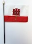 4 Inch (in) Height x 6 Inch (in) Length Gibraltar Nylon Desktop Flag