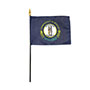 4 Inch (in) Height x 6 Inch (in) Length Kentucky Nylon Desktop Flag