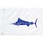 Marlin 12 Inch (in) Height x 18 Inch (in) Length Nylon Fish Flag for Boats or Marinas