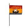 4 Inch (in) Height x 6 Inch (in) Length New Brunswick Nylon Desktop Flag