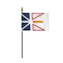 4 Inch (in) Height x 6 Inch (in) Length Newfoundland Nylon Desktop Flag