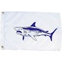 Shark 12 Inch (in) Height x 18 Inch (in) Length Nylon Fish Flag for Boats or Marinas