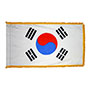 South Korea Indoor Nylon Flag with Fringe