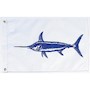 Swordfish 12 Inch (in) Height x 18 Inch (in) Length Nylon Fish Flag for Boats or Marinas