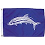 Tarpon 12 Inch (in) Height x 18 Inch (in) Length Nylon Fish Flag for Boats or Marinas