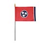 4 Inch (in) Height x 6 Inch (in) Length Tennessee Nylon Desktop Flag