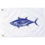 Tuna 12 Inch (in) Height x 18 Inch (in) Length Nylon Fish Flag for Boats or Marinas