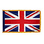 United Kingdom Indoor Nylon Flag with Fringe