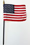 49 Star 4 Inch (in) Height x 6 Inch (in) Length United States (U.S.) Desktop Flag